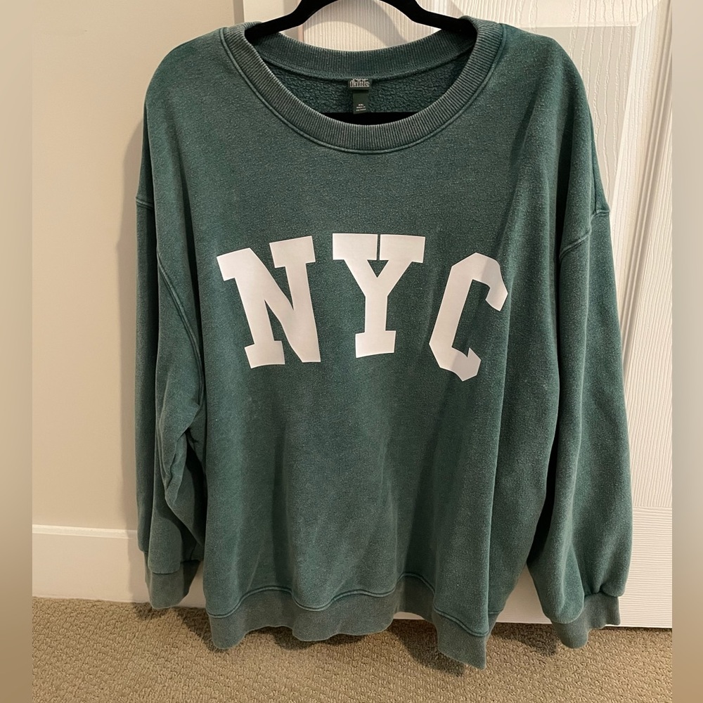 Green NYC Sweatshirt/Crewneck